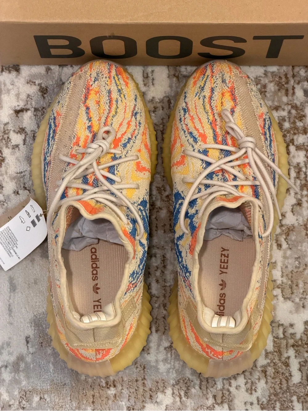 NEW adidas Yeezy Boost 350 V2 MX Oat GW3773 Multicolor Low Top Sneakers US 10